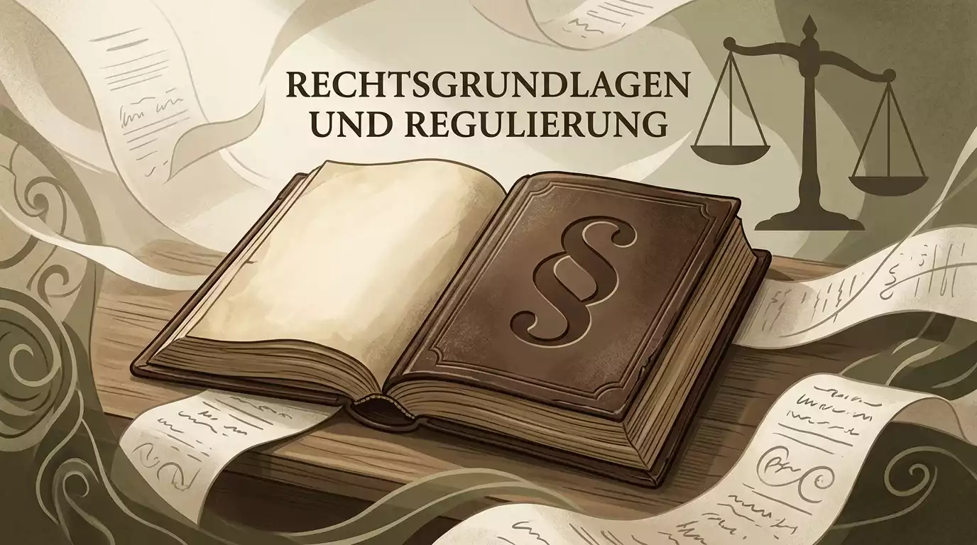 Symbolische Darstellung des Erlaubnisvorbehalts nach Paragraph 4 Absatz 4 Glücksspielstaatsvertrag 2021 mit Paragrafenzeichen und Gesetzbuch