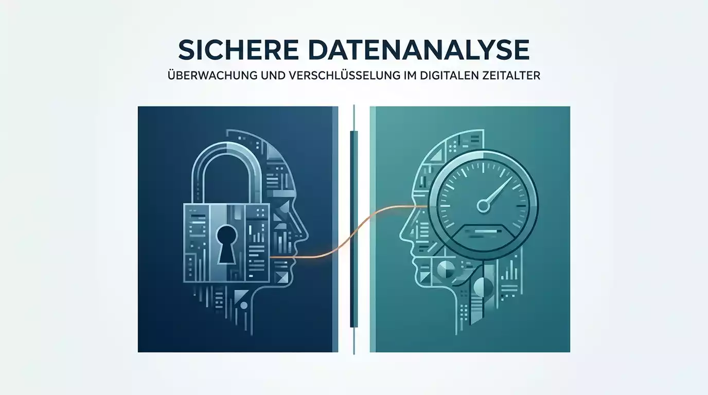 Zwei abstrakte Datenbanksilhouetten nebeneinander als symbolische Trennung von OASIS und LUGAS